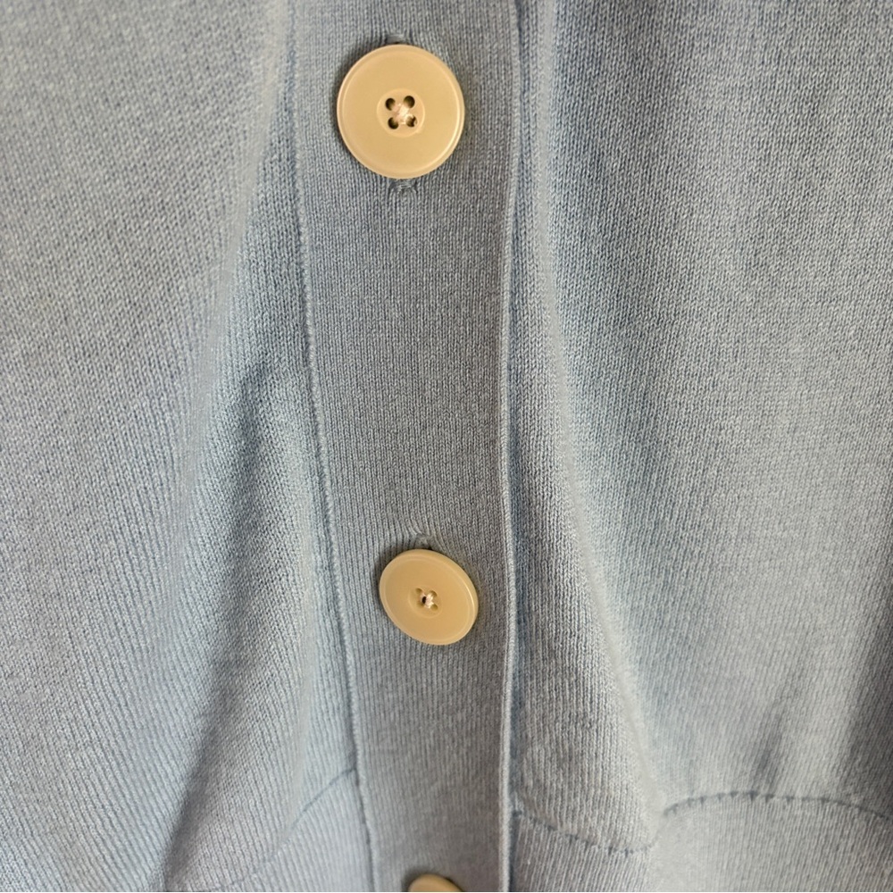 Everlane Light Blue Button-Up Vest - Picture 3 of 8